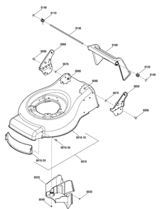 Deck Housing Group (881326) Diagram and Parts List for 881579-CXM550E 2013 Briggs and Stratton Lawn Mower